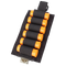 The Condor TSRS Shotshell Platform holds six orange shells in secure elastic loops—a black tactical holder ideal for EDC or range days.