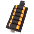 The Condor TSRS Shotshell Platform holds six orange shells in secure elastic loops—a black tactical holder ideal for EDC or range days.