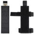 The Condor TSRS Buttstock Shell Platform features two black nylon straps with hook-and-loop fasteners and elastic loops, ideal for securing or attaching gear.
