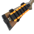 The Condor TSRS Buttstock Shell Platform features a black elastic holder attached to a shotgun buttstock, holding six orange shells and displaying the Condor brand tag.
