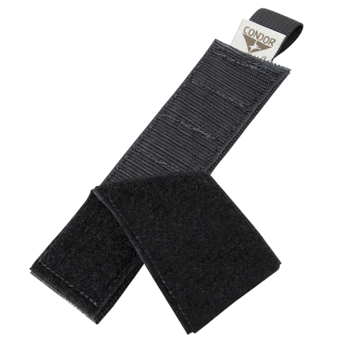 The Condor TSRS Shotshell Strip is a black nylon hook-and-loop strap featuring a pull tab and Condor-branded label.