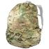 A Condor Raincover 40L in MultiCam camo pattern protecting a backpack, isolated on a white background.