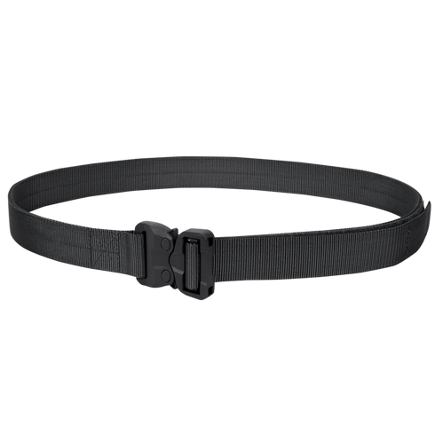 The Condor GT Cobra Belt, shown closed in a circle against a white background, features durable black nylon and a quick-release buckle—perfect for law enforcement or bushcraft users seeking reliable performance.