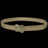 The Condor GT Cobra Belt in tan features durable nylon webbing and a plastic quick-release buckle, shown in a circular arrangement on a transparent background.