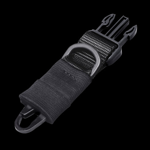 The Condor HK Hook Upgrade Kit features a black nylon strap with a plastic buckle, metal D-ring, and a hook attachment at one end.