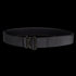 The Condor Cobra Tactical Belt in black nylon features a metal buckle, making it ideal for EDC or law enforcement use, shown on a plain background.