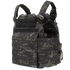 The Condor Cyclone RS Plate Carrier in MultiCam Black features multiple MOLLE webbing strips and adjustable shoulder straps, shown on a plain white background.