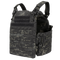 The Condor Cyclone RS Plate Carrier in MultiCam Black features MOLLE webbing, adjustable shoulder straps, hook-and-loop panels, and clip closures.