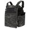 The Condor Cyclone RS Plate Carrier in MultiCam Black features MOLLE webbing, adjustable shoulder straps, hook-and-loop panels, and clip closures.