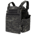 The Condor Cyclone RS Plate Carrier in MultiCam Black features MOLLE webbing, adjustable shoulder straps, hook-and-loop panels, and clip closures.