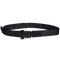 The Condor Hybrid EDC Belt is a black nylon tactical belt with a metal buckle, displayed in a circular shape—perfect for law enforcement and military professionals.