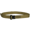 The Condor Hybrid EDC Belt is a tan tactical nylon belt with a black metal buckle, designed for law enforcement and first responders, shown against a white background.