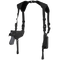 The Condor Universal Shoulder Holster features adjustable straps, a pistol holster, and an extra pouch on the opposite side, designed for concealed carry.