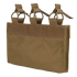 The Condor M4 Mag Insert is a tan tactical pouch with three attachment straps and a front Velcro panel, designed for organizing gear or carrying magazines.