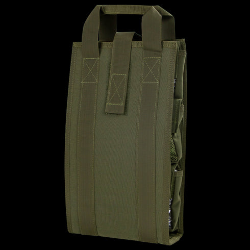 The Condor Pack Insert is a green tactical nylon pouch with two large vertical straps and a top handle, designed for Military or EDC use and easy attachment to gear or equipment.