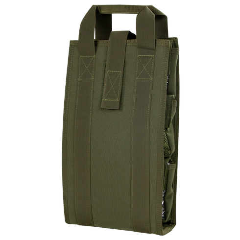 The Condor Pack Insert is a green tactical nylon pouch with two large vertical straps and a top handle, designed for Military or EDC use and easy attachment to gear or equipment.