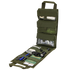 The Condor Pack Insert is a green tactical pouch that unrolls to reveal organized compartments for medical supplies, flashlight, scissors, pens, and small tools—perfect for EDC or law enforcement needing quick access in the field.