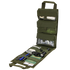 The Condor Pack Insert is a green tactical pouch that unrolls to reveal organized compartments for medical supplies, flashlight, scissors, pens, and small tools—perfect for EDC or law enforcement needing quick access in the field.
