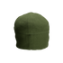 The Condor Watch Cap in olive green fleece is displayed from the back on a plain white background.