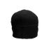The Condor Watch Cap, a plain black fleece beanie, is displayed from the back against a white background.