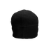 The Condor Watch Cap, a plain black fleece beanie, is displayed from the back against a white background.
