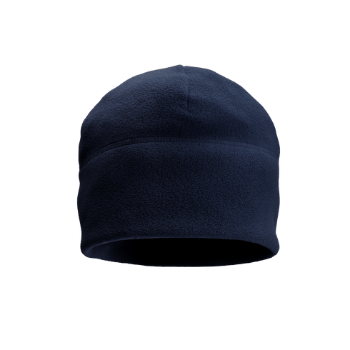 The Condor Watch Cap is a plain navy blue fleece beanie hat shown on a white background.