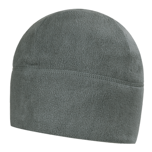 The Condor Watch Cap is a plain grey fleece beanie with simple seam detailing, ideal for bushcraft or EDC, displayed on a white background.