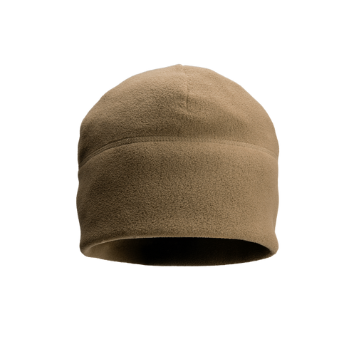 A Condor Watch Cap fleece beanie in tan is displayed against a plain white background.