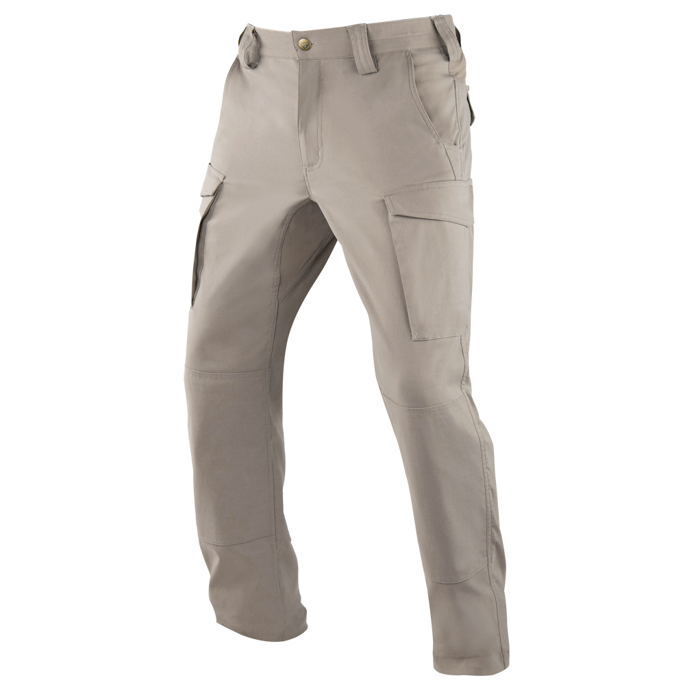 The Condor Patrol ADF Pants are tactical beige cargo pants featuring multiple pockets, belt loops, and a button closure, showcased on a plain background.
