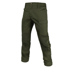 Condor Paladin Tactical Pants in olive green, featuring multiple pockets and reinforced knee patches, displayed on a white background.