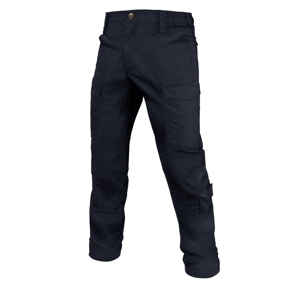 The Condor Paladin Tactical Pants feature multiple pockets, reinforced knees, and a button waist closure in a dark color.