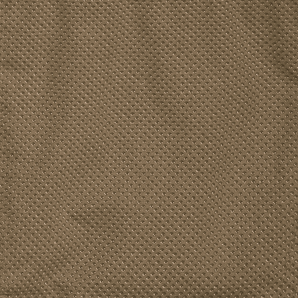 Close-up view of the Condor Paladin Tactical Pants brown, perforated fabric, featuring a repeating pattern of small holes arranged in rows.