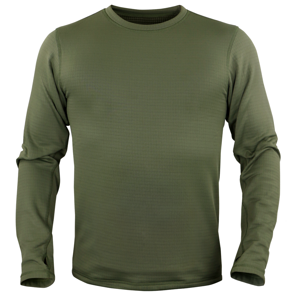 grid fleece in olive drab