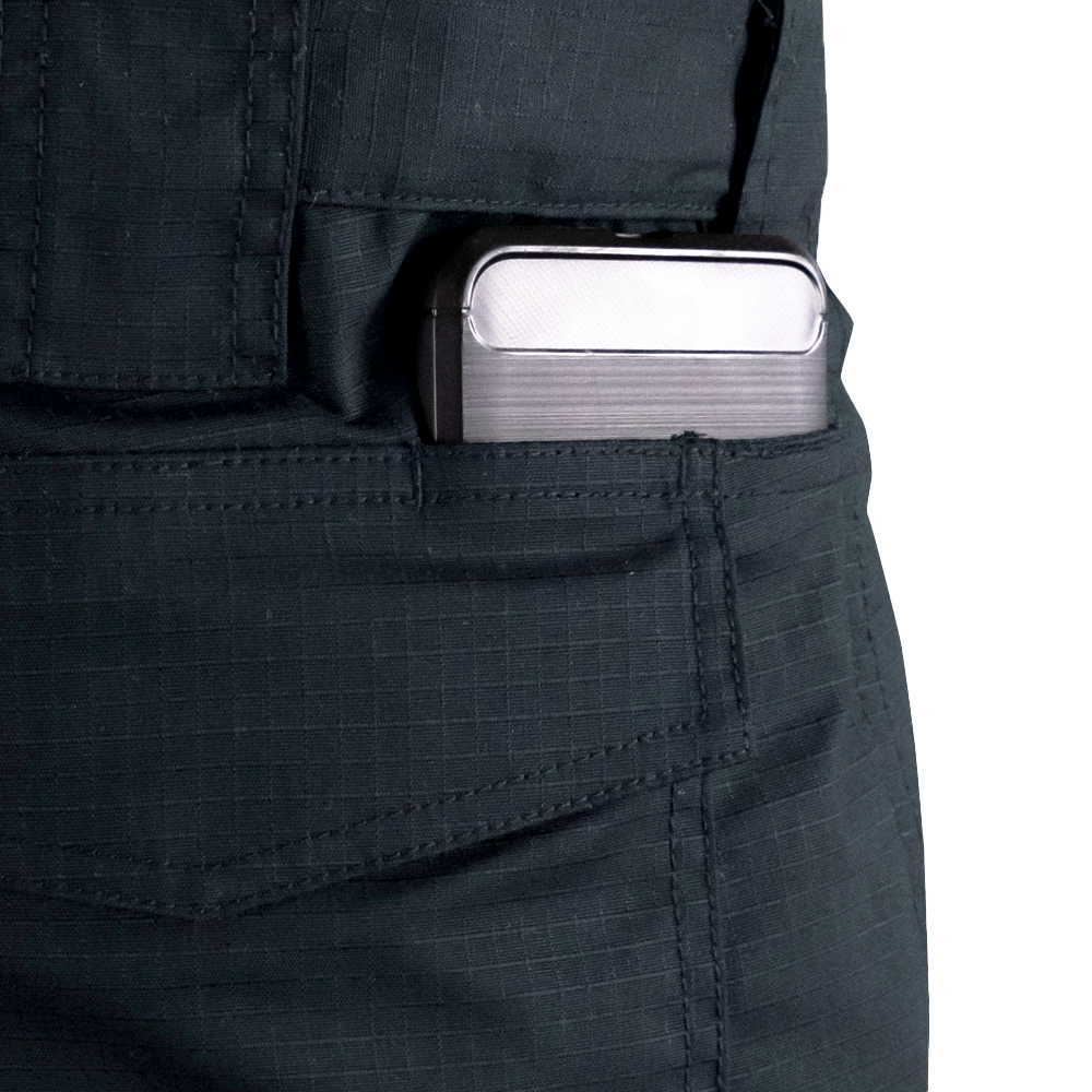 A silver rectangular item is partially visible in the front pocket of Condor Womens Protector EMS Pants.