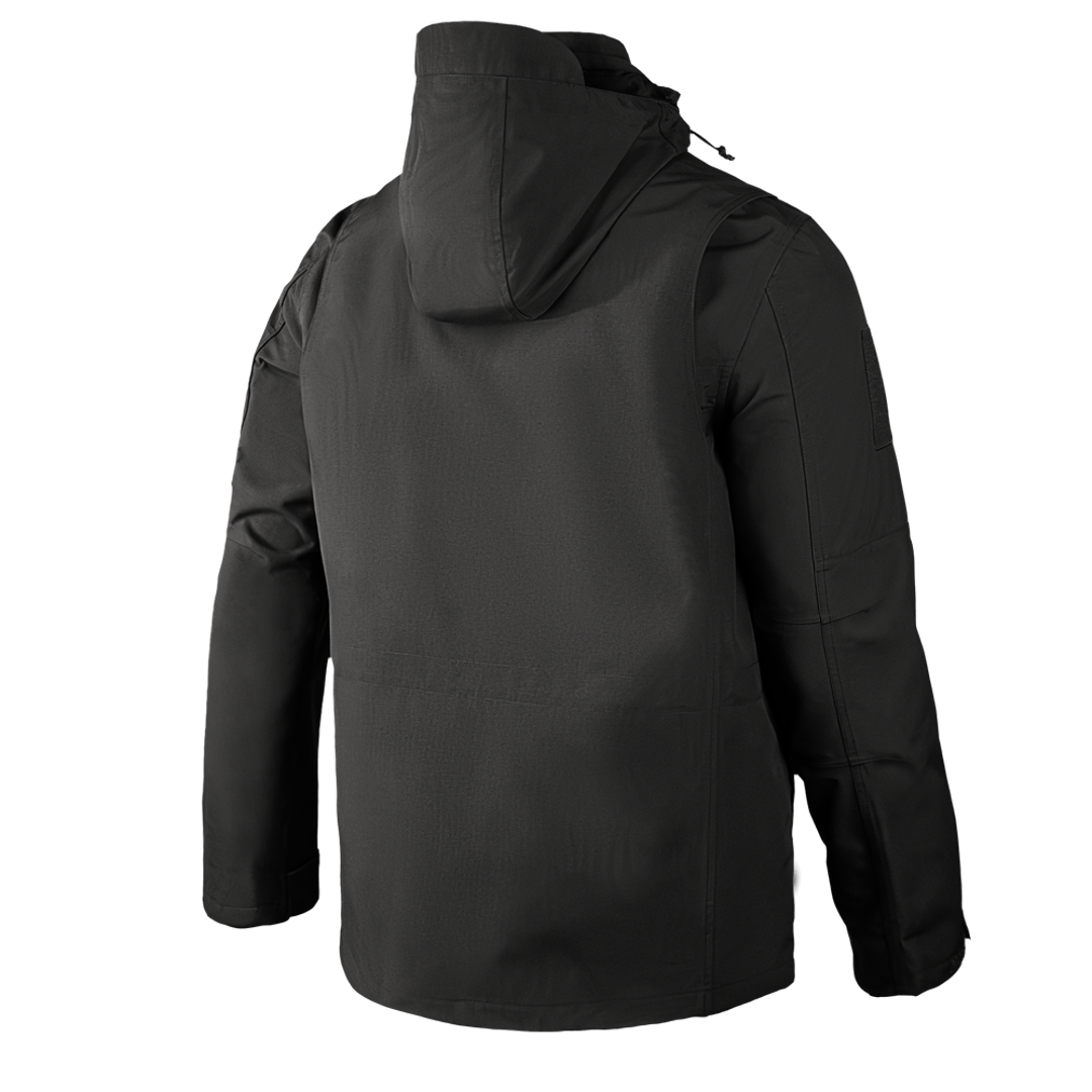 The Condor Aegis Waterproof Parka is displayed from the back in black, set against a plain white background.