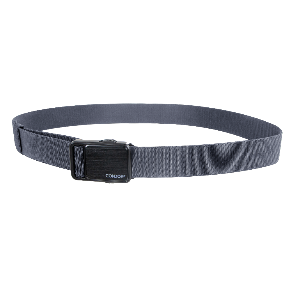 The Condor EDC Belt is a black nylon tactical belt with a rectangular buckle, shown on a white background—perfect for bushcraft or law enforcement professionals.