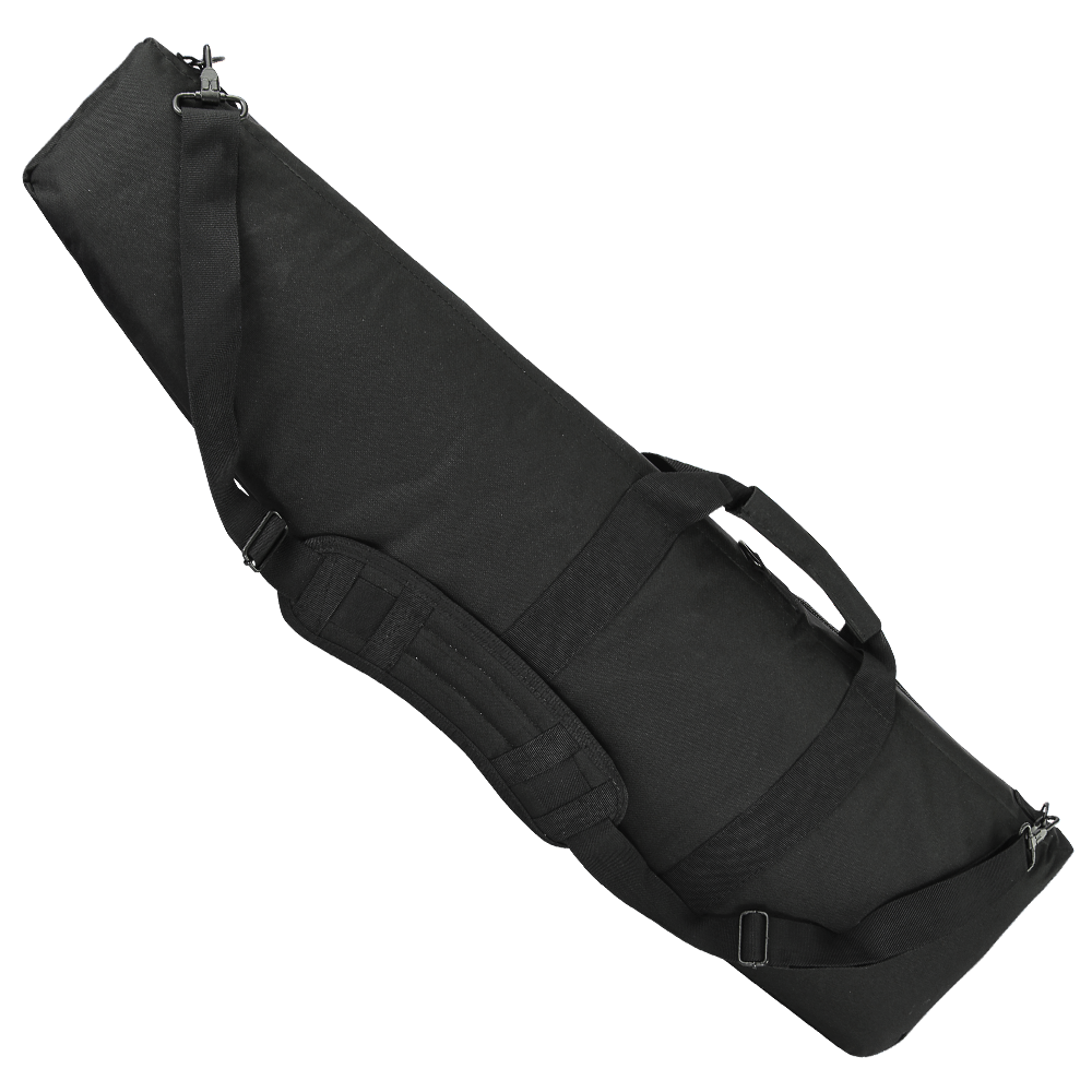The Condor 38 Rifle Case is a black, padded tactical bag with shoulder strap and handles, designed to carry and protect rifles or similar gear. Ideal for military or first responders.
