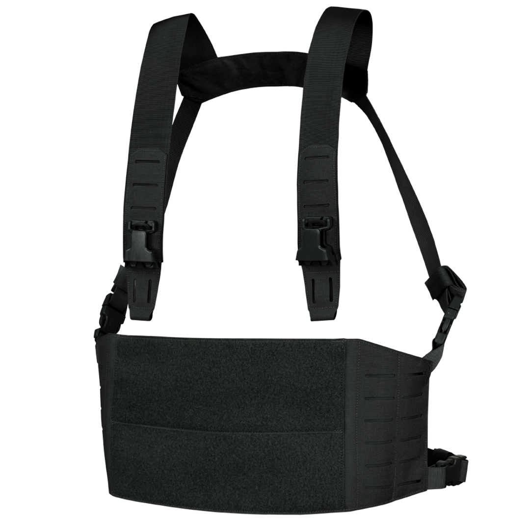 The Condor LCS VAS Harness Kit is shown on a plain background, featuring adjustable shoulder and waist straps, a front pouch, and modular attachment points—perfect for military or first responder use.
