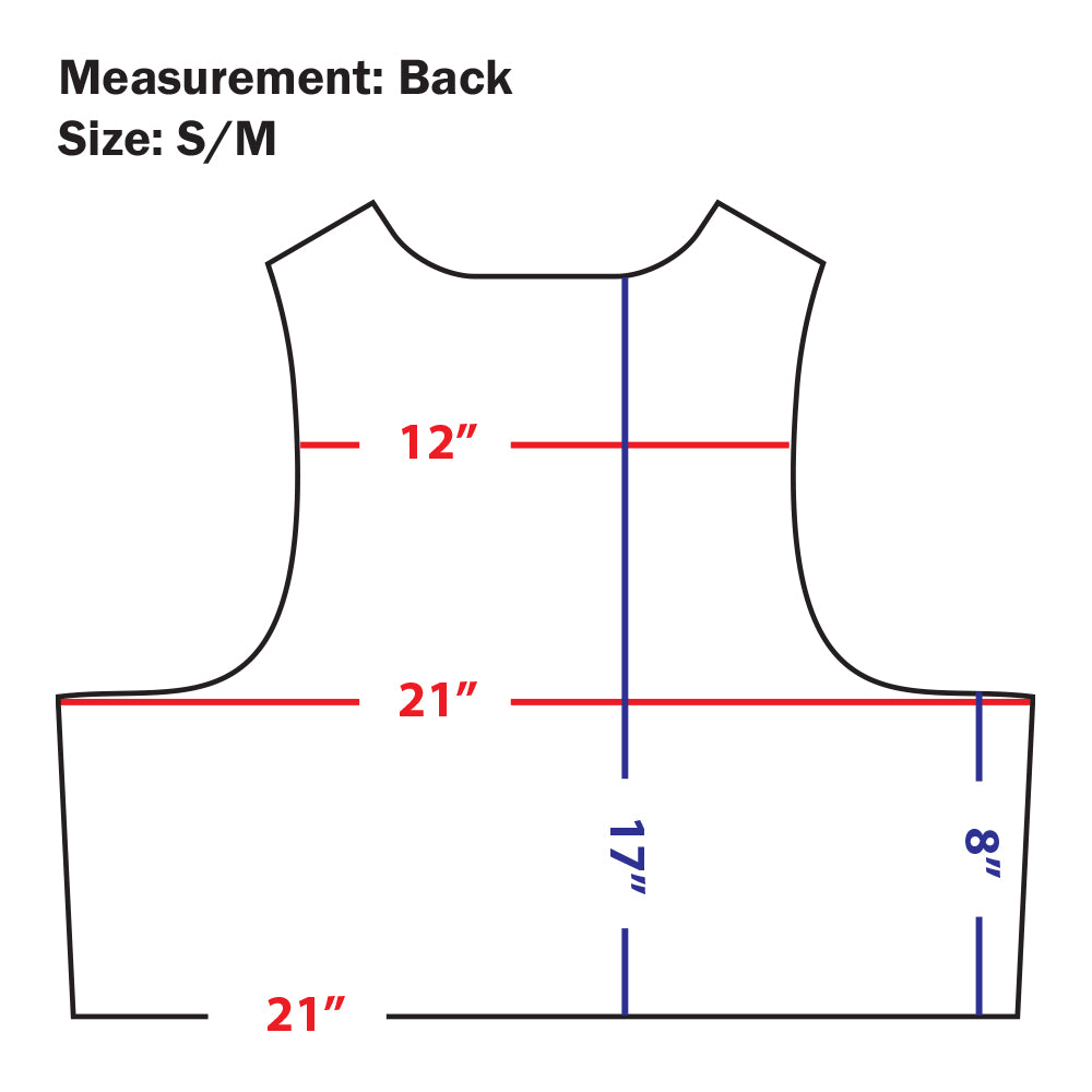 EXO Plate Carrier Back Side Measurement Chart 