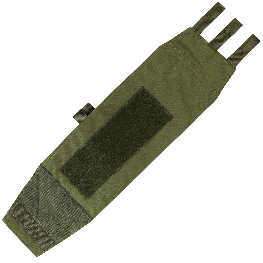 The Condor VAS Modular Cummerbund | SALE is an olive green tactical strap with hook-and-loop fasteners and reinforced stitching for secure attachment to gear or equipment.