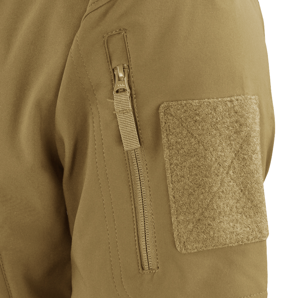 image of a patch panel on a tactical softshell jacket