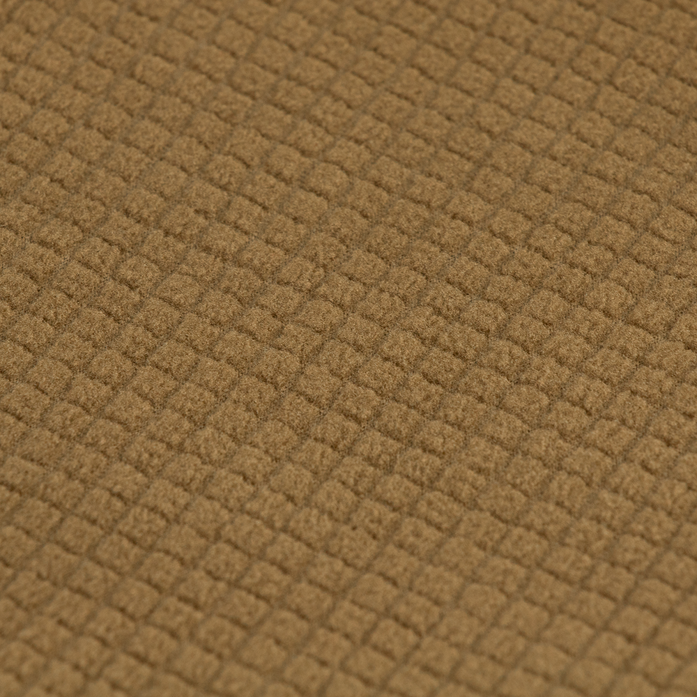 Close-up of the Condor Base II Mid-Weight Drawer, featuring textured brown fabric with a small square waffle pattern, commonly used in military gear for enhanced durability.