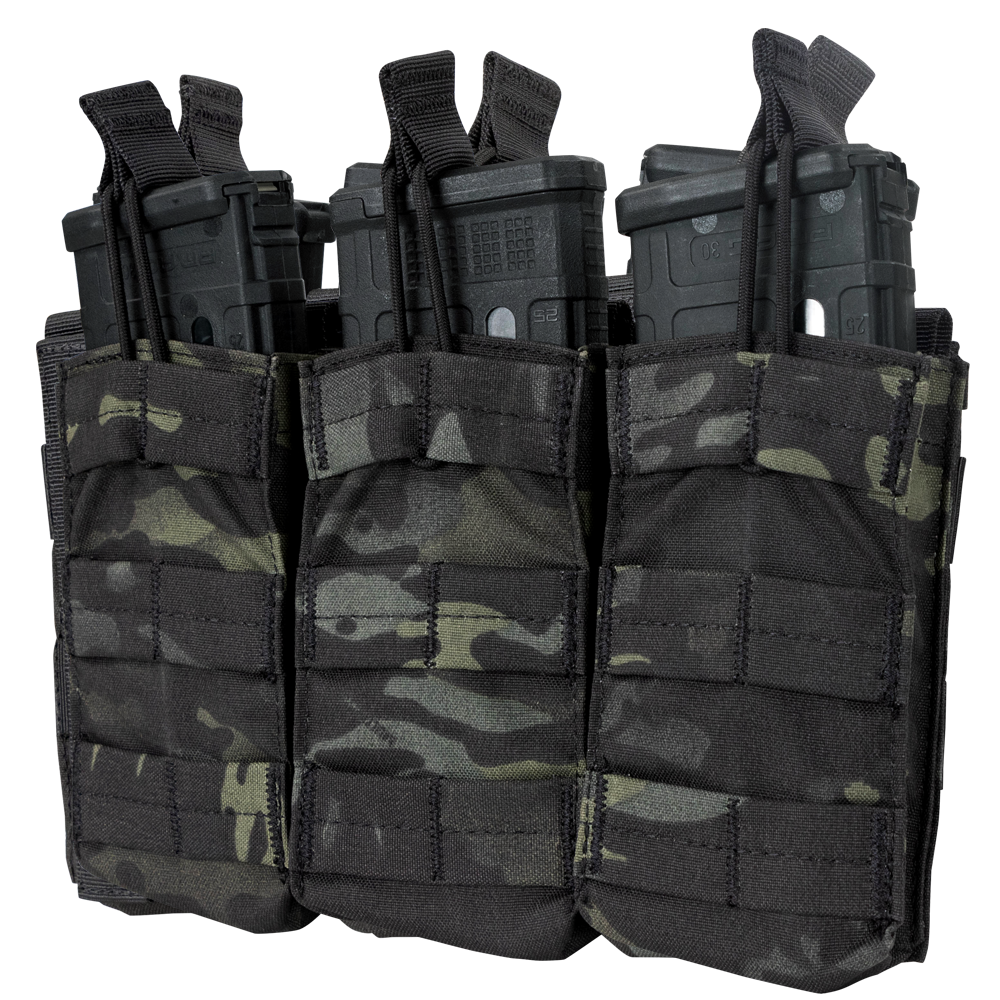 Triple M4/M16 Open-Top Mag Pouch - MultiCam Black – Condor