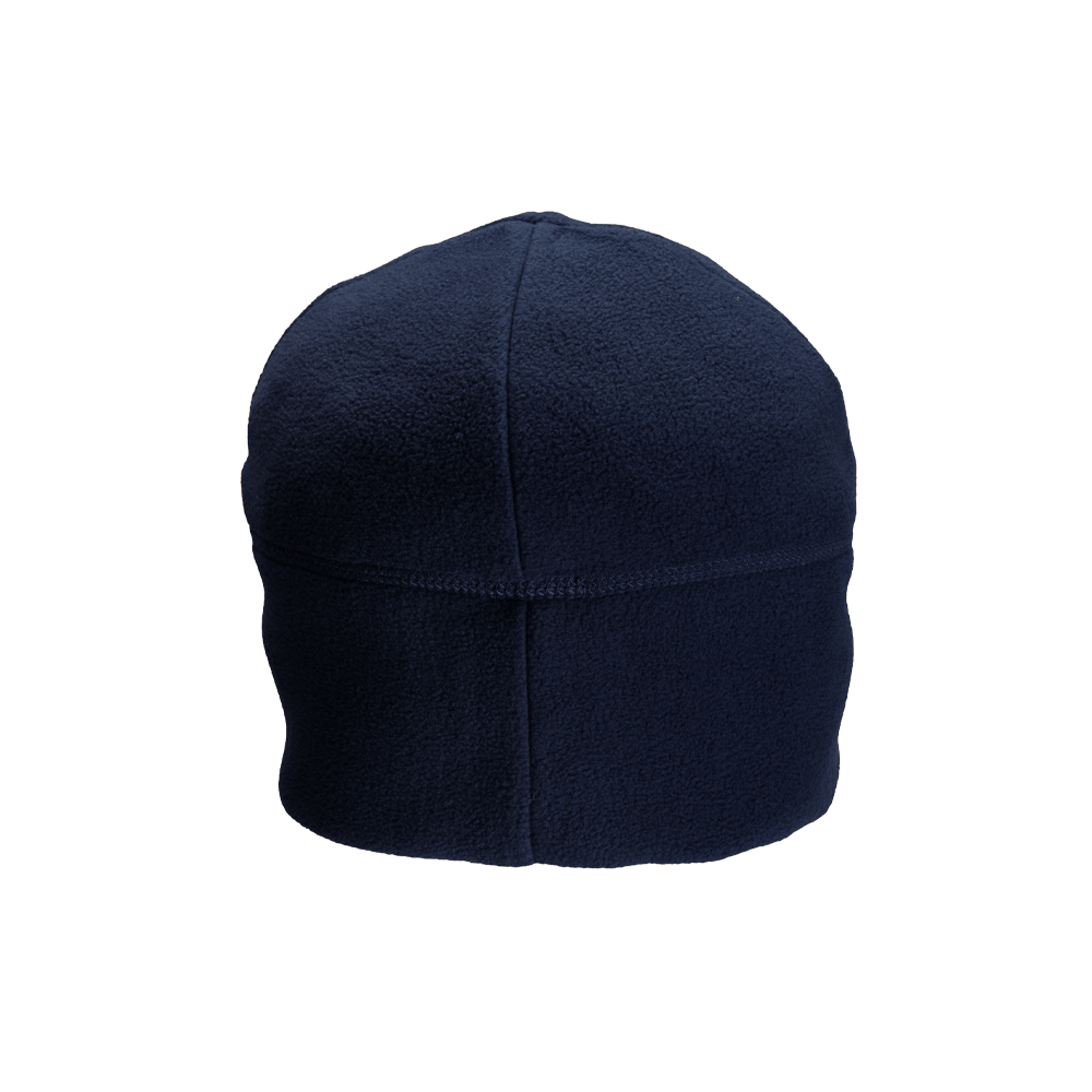 The Condor Watch Cap is a dark blue fleece beanie shown from the back with visible seam lines, set against a plain white background.