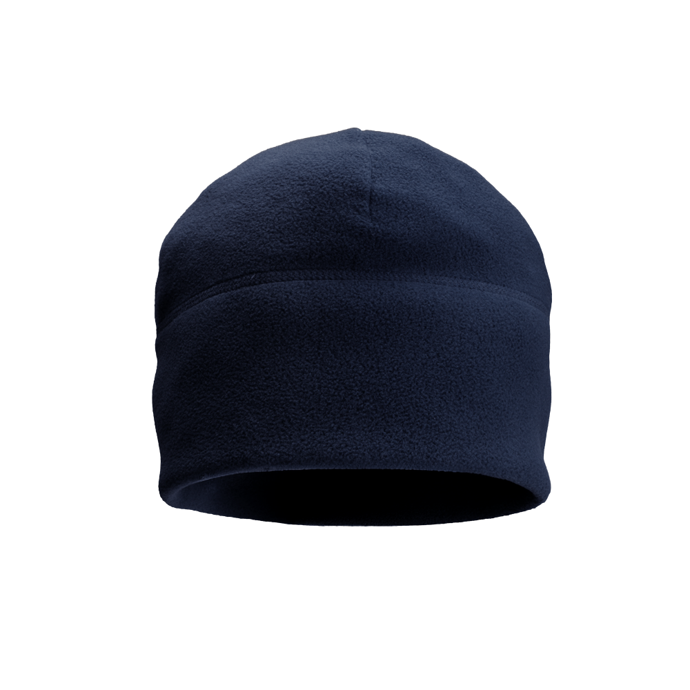 The Condor Watch Cap is a plain navy blue fleece beanie hat shown on a white background.