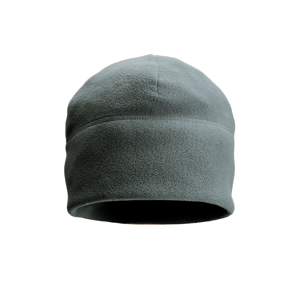 The Condor Watch Cap, a plain gray fleece beanie, is displayed on a white background.