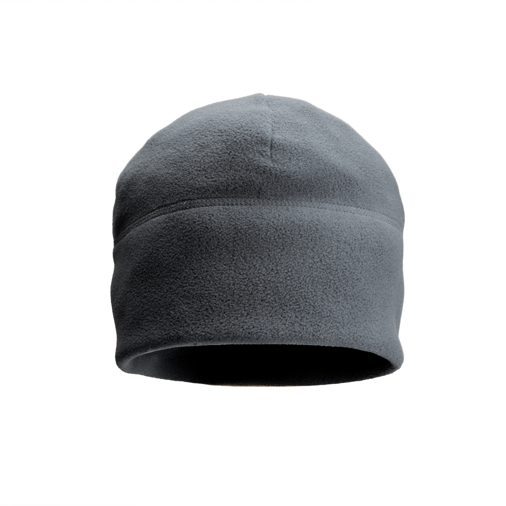 The Condor Watch Cap, a plain gray fleece beanie, is displayed against a white background.