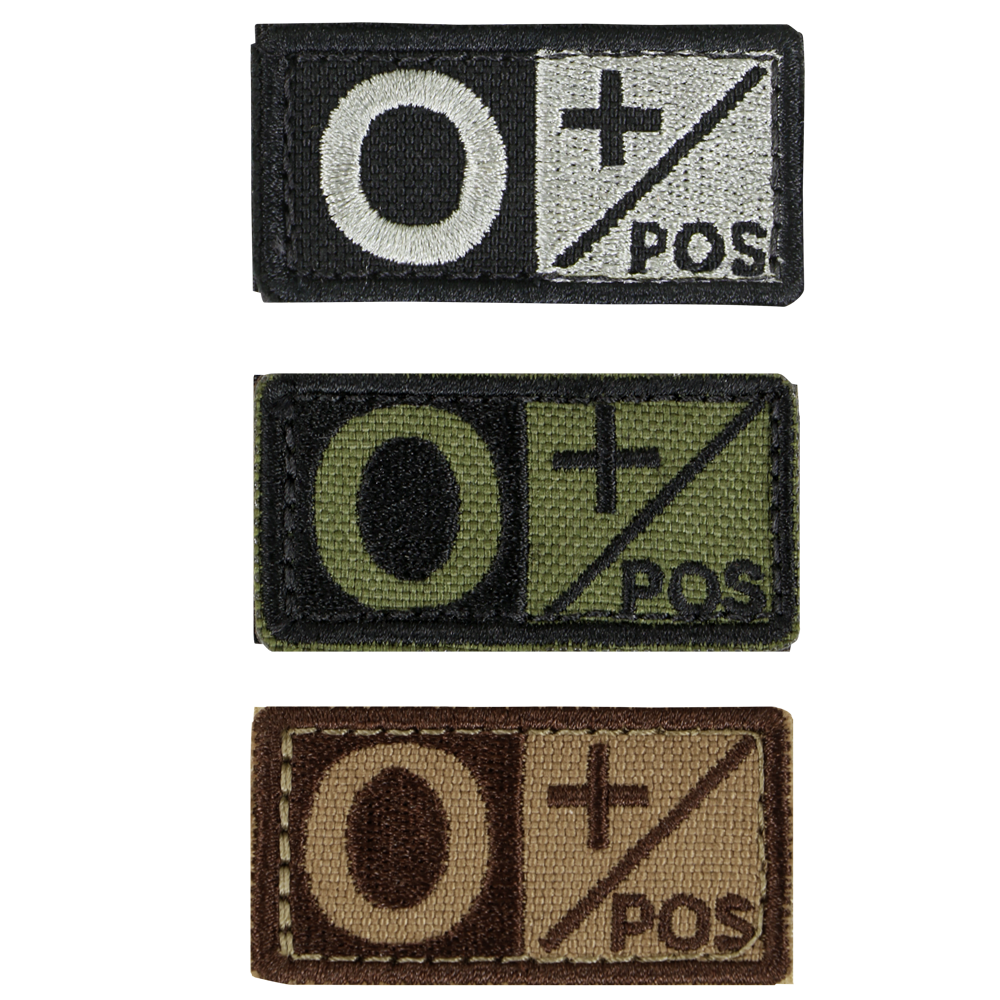O Positive Blood Type Patches 