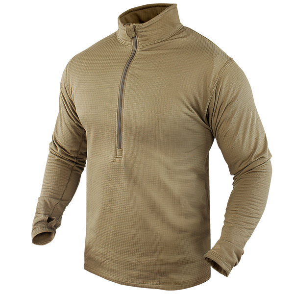Base II Zip Pullover - Waffle Knit Shirt Made By CONDOR® – Condor